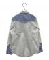 COMME des GARCONS (コムデギャルソン) H BAR C (エイチバーシー) ウエスタンシャツ ホワイト×ブルー サイズ:M：7000円