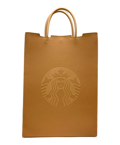 STARBUCKS COFFEE（スターバックス コーヒー）STARBUCKS COFFEE (スターバックス コーヒー) マイカスタマイズジャーニーセット 2WAYレザートートバッグ ブラウンの古着・服飾アイテム