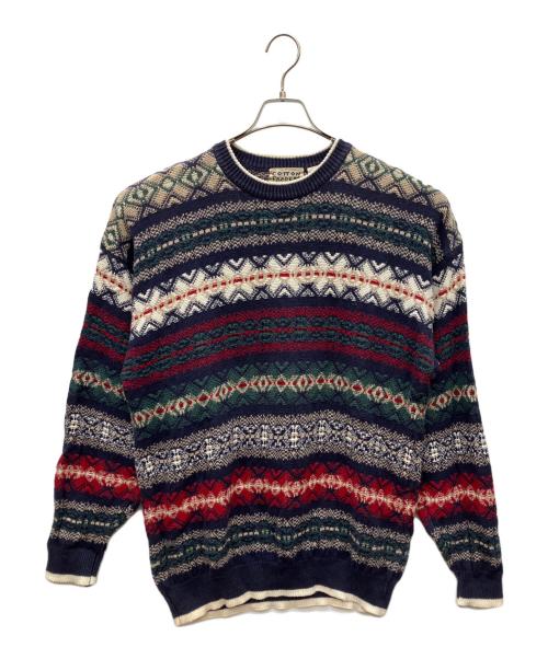 COTTON TRADERS（コットン トレーダーズ）COTTON TRADERS (コットン トレーダーズ) 厚手ニット ネイビー サイズ:Lの古着・服飾アイテム