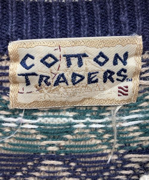 COTTON TRADERS（コットン トレーダーズ）COTTON TRADERS (コットン トレーダーズ) 厚手ニット ネイビー サイズ:Lの古着・服飾アイテム
