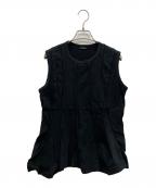 tricot COMME des GARCONSトリココムデギャルソン）の古着「ノースリーブブラウス」｜ブラック