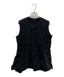 tricot COMME des GARCONS（トリココムデギャルソン）の古着「ノースリーブブラウス」｜ブラック