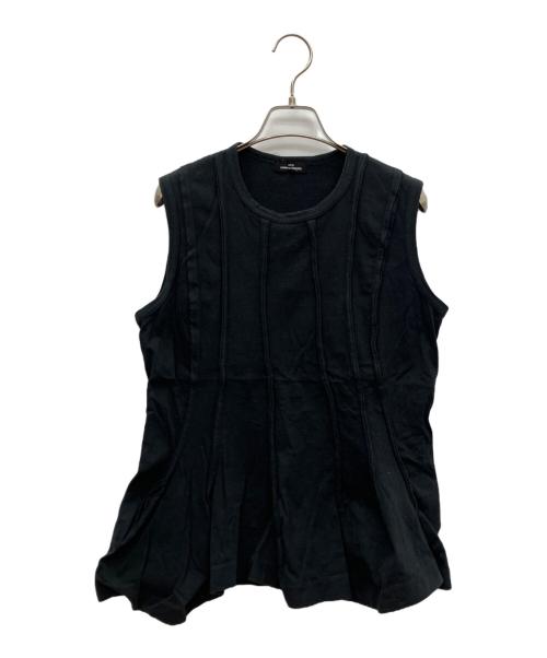 tricot COMME des GARCONS（トリココムデギャルソン）tricot COMME des GARCONS (トリココムデギャルソン) ノースリーブブラウス ブラック サイズ:不明の古着・服飾アイテム