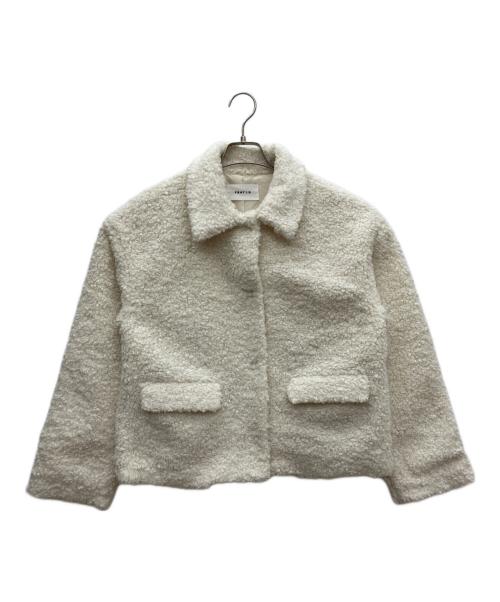 FRAY ID（フレイ アイディー）FRAY ID (フレイ アイディー) ボアジャケット ホワイト サイズ:Fの古着・服飾アイテム