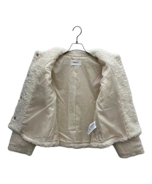 FRAY ID（フレイ アイディー）FRAY ID (フレイ アイディー) ボアジャケット ホワイト サイズ:Fの古着・服飾アイテム