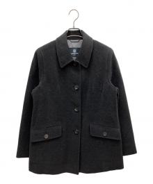 Aquascutum（アクアスキュータム）の古着「アンゴラ混ジャケット」｜グレー
