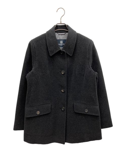 Aquascutum（アクアスキュータム）Aquascutum (アクアスキュータム) アンゴラ混ジャケット グレー サイズ:5Fの古着・服飾アイテム