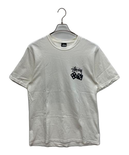 stussy（ステューシー）stussy (ステューシー) 半袖カットソー ホワイト サイズ:Mの古着・服飾アイテム