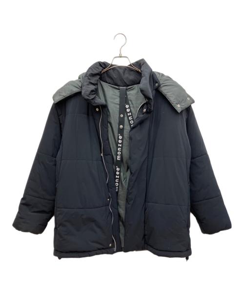 monzee（モンジー）monzee (モンジー) 中綿ジャケット ブラック サイズ:Sの古着・服飾アイテム