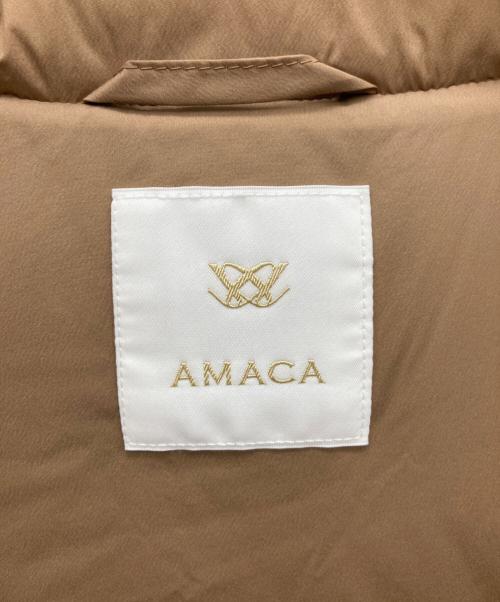 AMACA（アマカ）AMACA (アマカ) ダウンコート ブラウン サイズ:38の古着・服飾アイテム