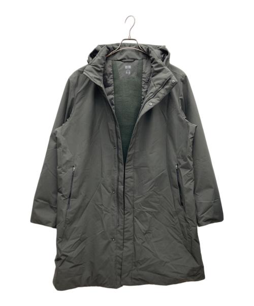 UNIQLO（ユニクロ）UNIQLO (ユニクロ) ハイブリッドダウンコート オリーブ サイズ:XLの古着・服飾アイテム