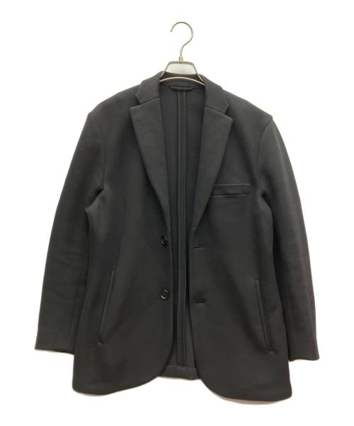 ARMANI EXCHANGE（アルマーニ エクスチェンジ）ARMANI EXCHANGE (アルマーニ エクスチェンジ) ボンデッドピケシングルブレストジャケット ブラック サイズ:XSの古着・服飾アイテム