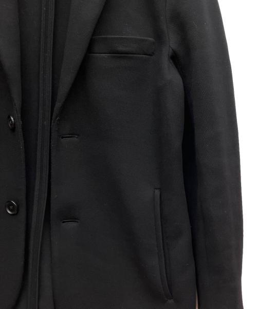ARMANI EXCHANGE（アルマーニ エクスチェンジ）ARMANI EXCHANGE (アルマーニ エクスチェンジ) ボンデッドピケシングルブレストジャケット ブラック サイズ:XSの古着・服飾アイテム