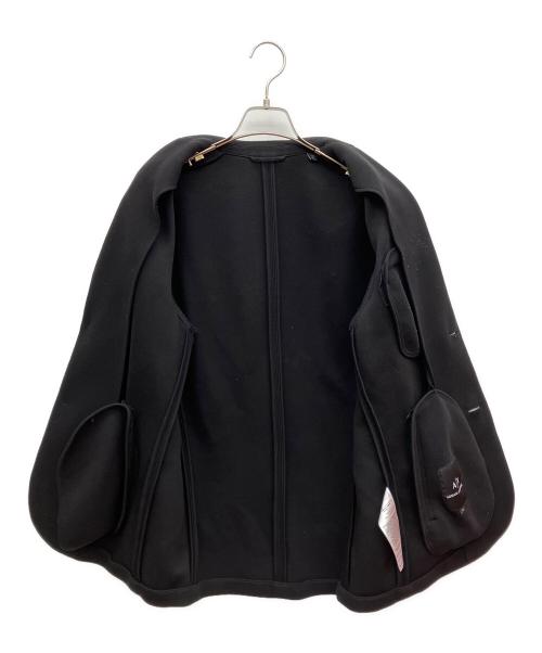 ARMANI EXCHANGE（アルマーニ エクスチェンジ）ARMANI EXCHANGE (アルマーニ エクスチェンジ) ボンデッドピケシングルブレストジャケット ブラック サイズ:XSの古着・服飾アイテム