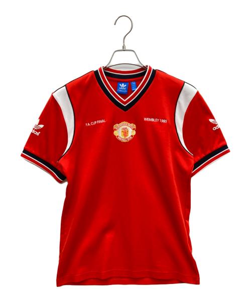 adidas Originals（アディダスオリジナル）adidas originals (アディダスオリジナル) MANCHESTER UNITED 半袖カットソー レッド サイズ:SIZE Lの古着・服飾アイテム