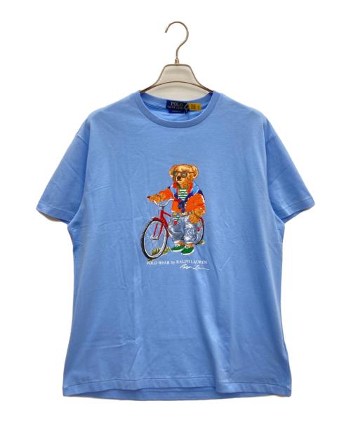 POLO RALPH LAUREN（ポロ・ラルフローレン）POLO RALPH LAUREN (ポロ・ラルフローレン) 半袖カットソー スカイブルー サイズ:SIZE L 未使用品の古着・服飾アイテム