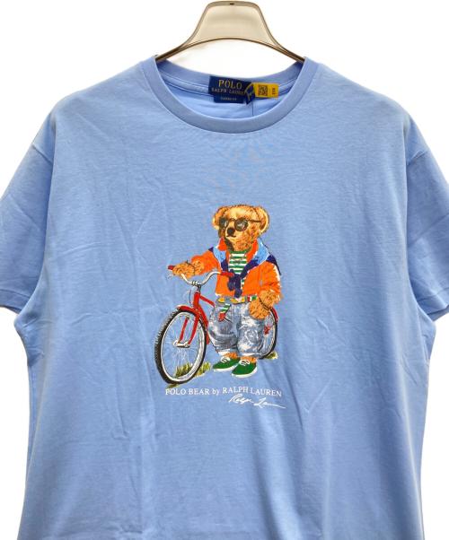 POLO RALPH LAUREN（ポロ・ラルフローレン）POLO RALPH LAUREN (ポロ・ラルフローレン) 半袖カットソー スカイブルー サイズ:SIZE L 未使用品の古着・服飾アイテム
