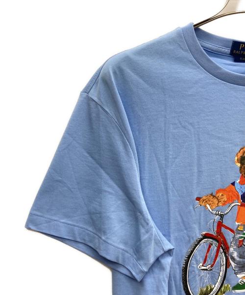 POLO RALPH LAUREN（ポロ・ラルフローレン）POLO RALPH LAUREN (ポロ・ラルフローレン) 半袖カットソー スカイブルー サイズ:SIZE L 未使用品の古着・服飾アイテム