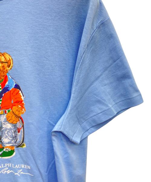 POLO RALPH LAUREN（ポロ・ラルフローレン）POLO RALPH LAUREN (ポロ・ラルフローレン) 半袖カットソー スカイブルー サイズ:SIZE L 未使用品の古着・服飾アイテム