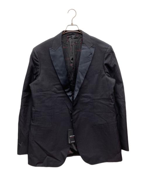 GIORGIO ARMANI（ジョルジオアルマーニ）GIORGIO ARMANI (ジョルジオアルマーニ) テーラードジャケット ブラック サイズ:56 未使用品の古着・服飾アイテム