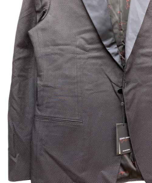 GIORGIO ARMANI（ジョルジオアルマーニ）GIORGIO ARMANI (ジョルジオアルマーニ) テーラードジャケット ブラック サイズ:56 未使用品の古着・服飾アイテム