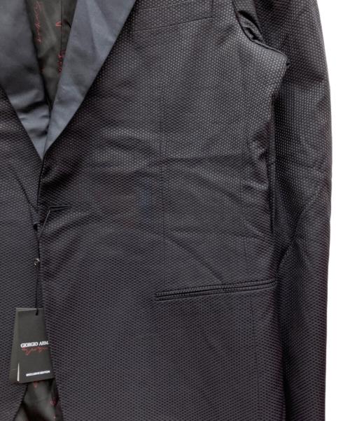 GIORGIO ARMANI（ジョルジオアルマーニ）GIORGIO ARMANI (ジョルジオアルマーニ) テーラードジャケット ブラック サイズ:56 未使用品の古着・服飾アイテム