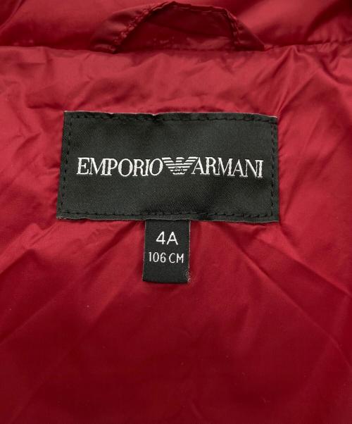 EMPORIO ARMANI（エンポリオ アルマーニ）EMPORIO ARMANI (エンポリオ アルマーニ) ダウンジャケット レッド サイズ:4A106の古着・服飾アイテム