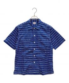 BIG YANK（ビッグヤンク）の古着「U54 QLS SHIRTS FUZZY BORDER」｜ネイビー