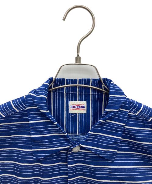 BIG YANK（ビッグヤンク）BIG YANK (ビッグヤンク) U54 QLS SHIRTS FUZZY BORDER ネイビー サイズ:表記無しの古着・服飾アイテム