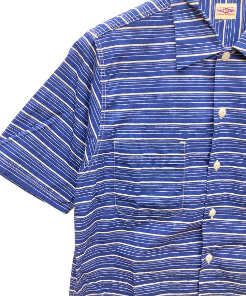 BIG YANK（ビッグヤンク）BIG YANK (ビッグヤンク) U54 QLS SHIRTS FUZZY BORDER ネイビー サイズ:表記無しの古着・服飾アイテム