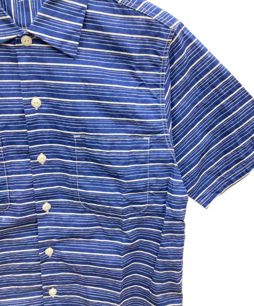 BIG YANK（ビッグヤンク）BIG YANK (ビッグヤンク) U54 QLS SHIRTS FUZZY BORDER ネイビー サイズ:表記無しの古着・服飾アイテム