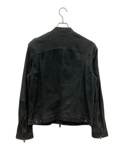 JOHN VARVATOS（ジョン・バルベイトス）JOHN VARVATOS (ジョン・バルベイトス) ゴートスエードレザージャケット ブラック サイズ:Mの古着・服飾アイテム