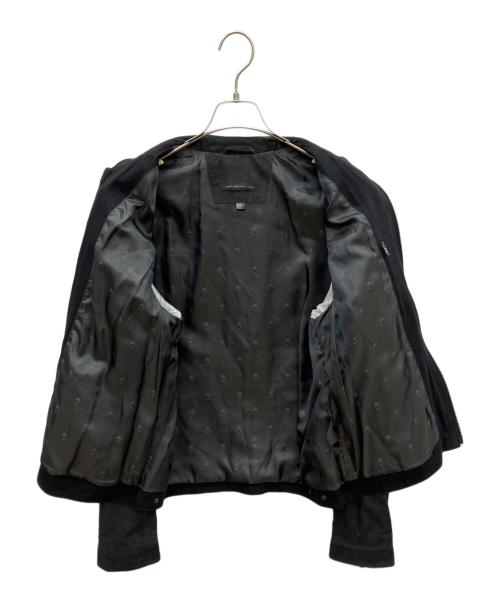 JOHN VARVATOS（ジョン・バルベイトス）JOHN VARVATOS (ジョン・バルベイトス) ゴートスエードレザージャケット ブラック サイズ:Mの古着・服飾アイテム