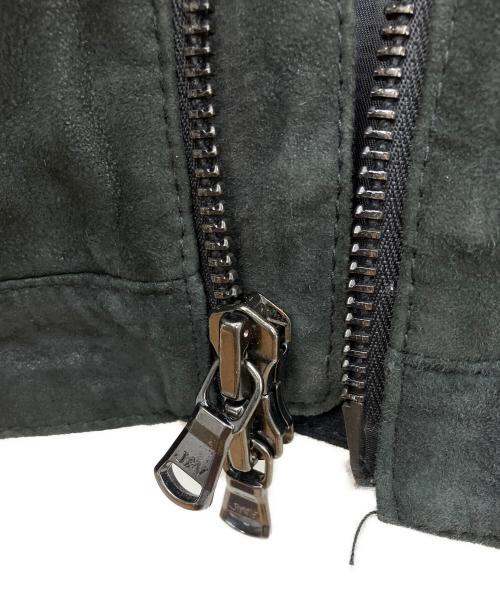 JOHN VARVATOS（ジョン・バルベイトス）JOHN VARVATOS (ジョン・バルベイトス) ゴートスエードレザージャケット ブラック サイズ:Mの古着・服飾アイテム