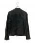 JOHN VARVATOS (ジョン・バルベイトス) ゴートスエードレザージャケット ブラック サイズ:M：8000円
