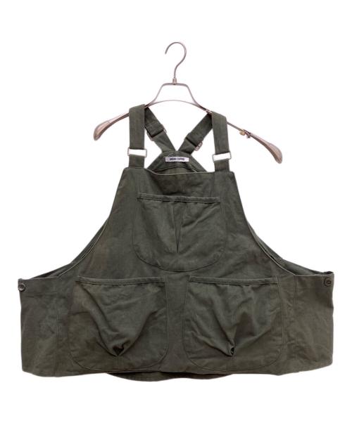 BREAK COFFEE（BREAK COFFEE）BREAK COFFEE (BREAK COFFEE) エプロンベスト カーキ サイズ:Fの古着・服飾アイテム