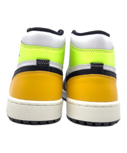 NIKE（ナイキ）NIKE (ナイキ) AIR JORDAN 1 HIGH G イエロー×ブラック×ホワイト サイズ:SIZE 26.5cm 未使用品の古着・服飾アイテム