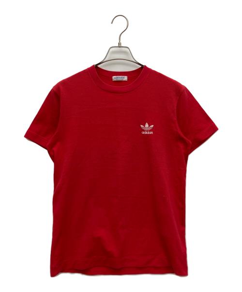 adidas（アディダス）adidas (アディダス) 半袖Tシャツ レッド サイズ:Mの古着・服飾アイテム