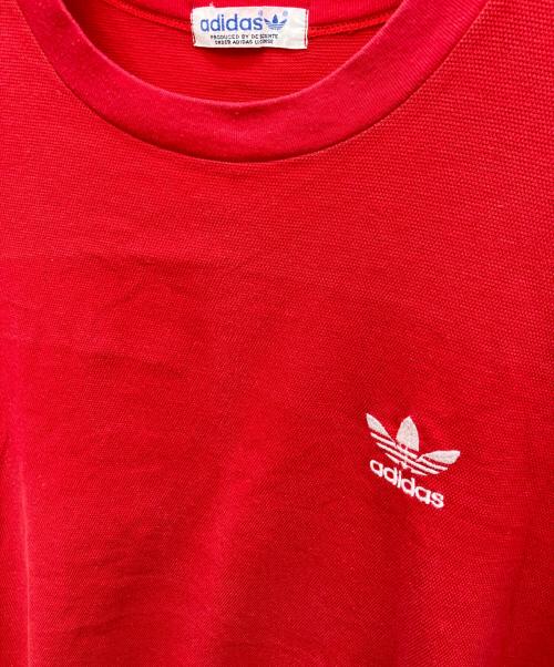 adidas（アディダス）adidas (アディダス) 半袖Tシャツ レッド サイズ:Mの古着・服飾アイテム