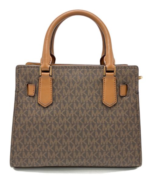 MICHAEL KORS（マイケルコース）MICHAEL KORS (マイケルコース) 2WAYサッチェルバッグ ブラウンの古着・服飾アイテム