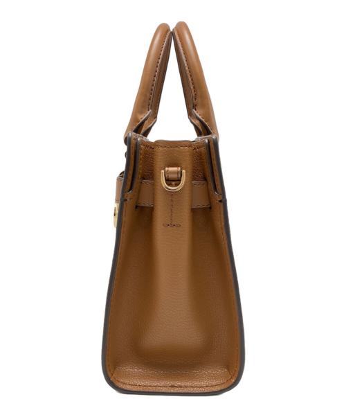 MICHAEL KORS（マイケルコース）MICHAEL KORS (マイケルコース) 2WAYサッチェルバッグ ブラウンの古着・服飾アイテム