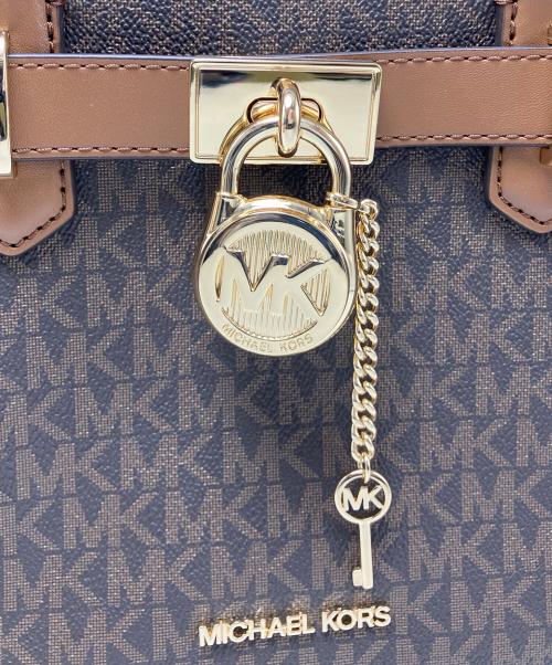 MICHAEL KORS（マイケルコース）MICHAEL KORS (マイケルコース) 2WAYサッチェルバッグ ブラウンの古着・服飾アイテム