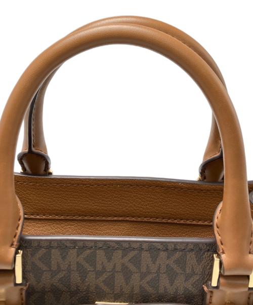 MICHAEL KORS（マイケルコース）MICHAEL KORS (マイケルコース) 2WAYサッチェルバッグ ブラウンの古着・服飾アイテム