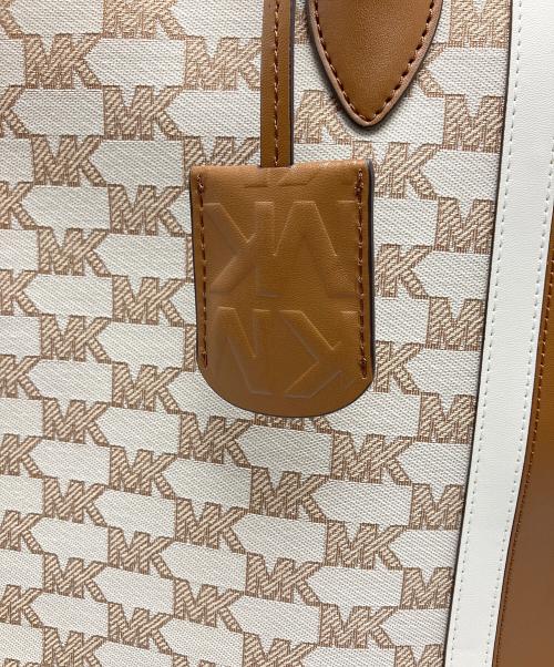 MICHAEL KORS（マイケルコース）MICHAEL KORS (マイケルコース) ミレラ 2WAYトートバッグ ベージュ×ブラウンの古着・服飾アイテム