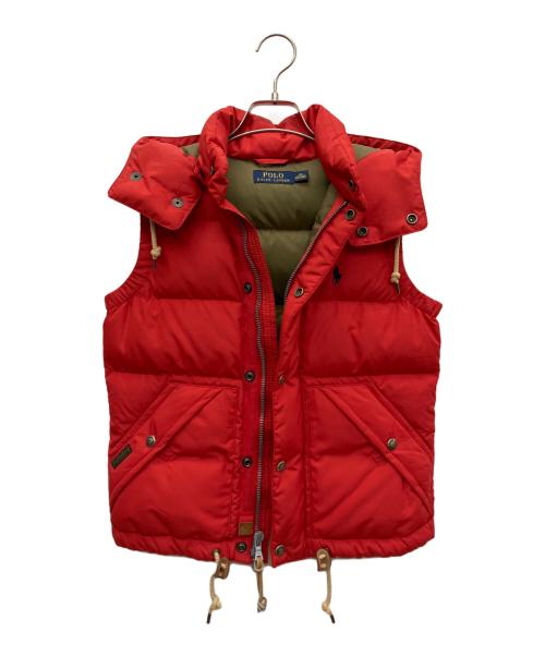 POLO RALPH LAUREN（ポロ・ラルフローレン）POLO RALPH LAUREN (ポロ・ラルフローレン) ダウンベスト レッド サイズ:XSの古着・服飾アイテム