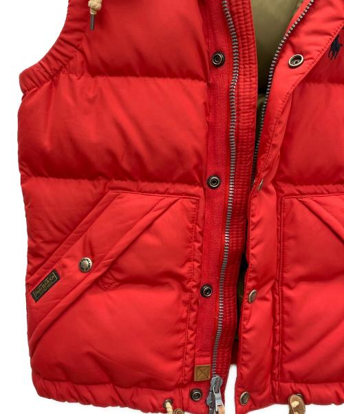 POLO RALPH LAUREN（ポロ・ラルフローレン）POLO RALPH LAUREN (ポロ・ラルフローレン) ダウンベスト レッド サイズ:XSの古着・服飾アイテム