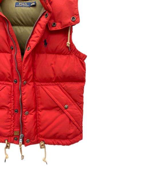 POLO RALPH LAUREN（ポロ・ラルフローレン）POLO RALPH LAUREN (ポロ・ラルフローレン) ダウンベスト レッド サイズ:XSの古着・服飾アイテム