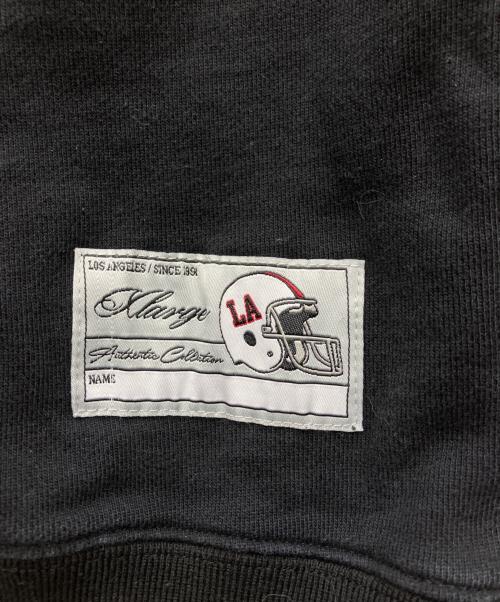 X-LARGE（エクストララージ）X-LARGE (エクストララージ) BASEBALL LOGO EMBROIDERED V NECK SWEATSHIRT　スウェット ブラック サイズ:Lの古着・服飾アイテム