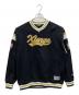 X-LARGE（エクストララージ）の古着「BASEBALL LOGO EMBROIDERED V NECK SWEATSHIRT　スウェット」｜ブラック