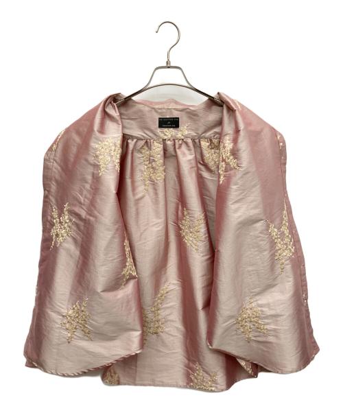 ne quittez pas for TOMORROW LAND（ヌキテパ）ne quittez pas for TOMORROW LAND (ヌキテパ) 別注エンブロイダリータフタブラウス ピンク サイズ:Fの古着・服飾アイテム